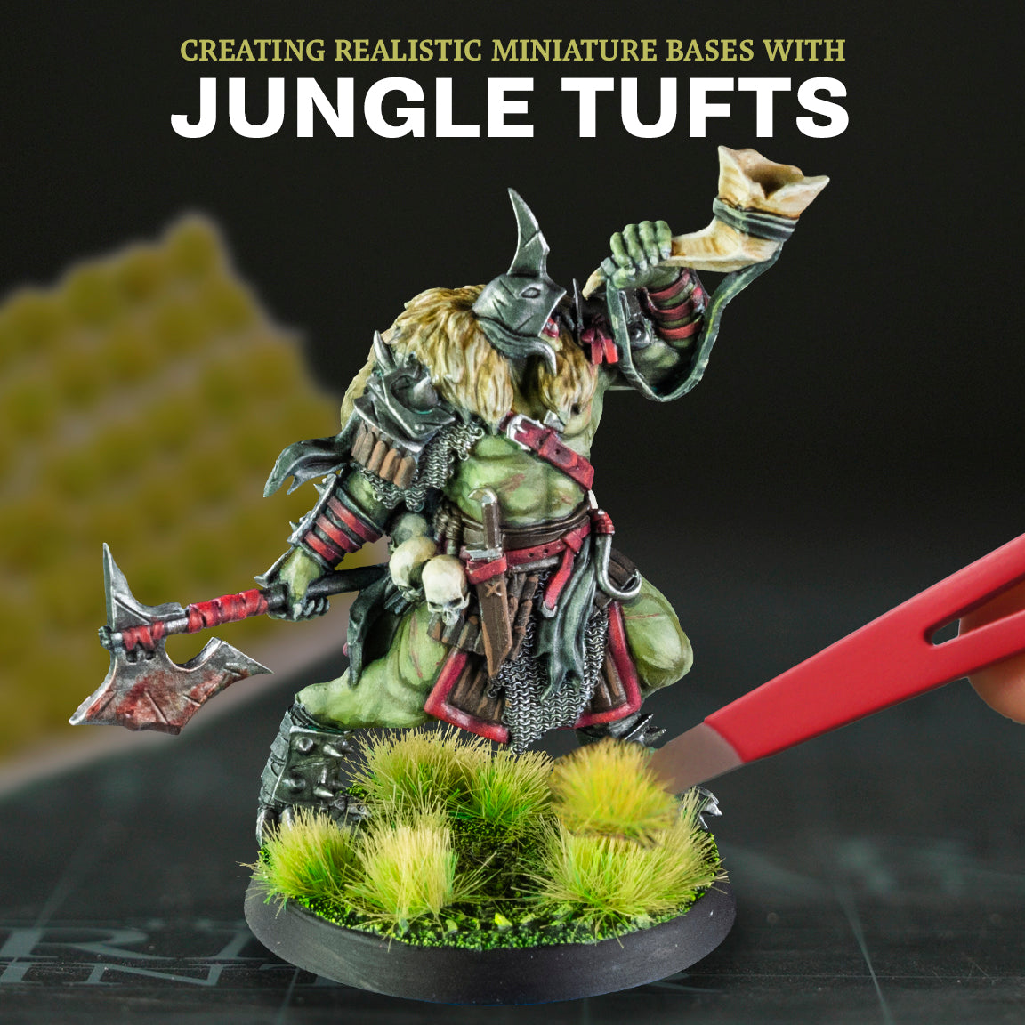 Creating Realistic Miniature Bases with Jungle Tufts