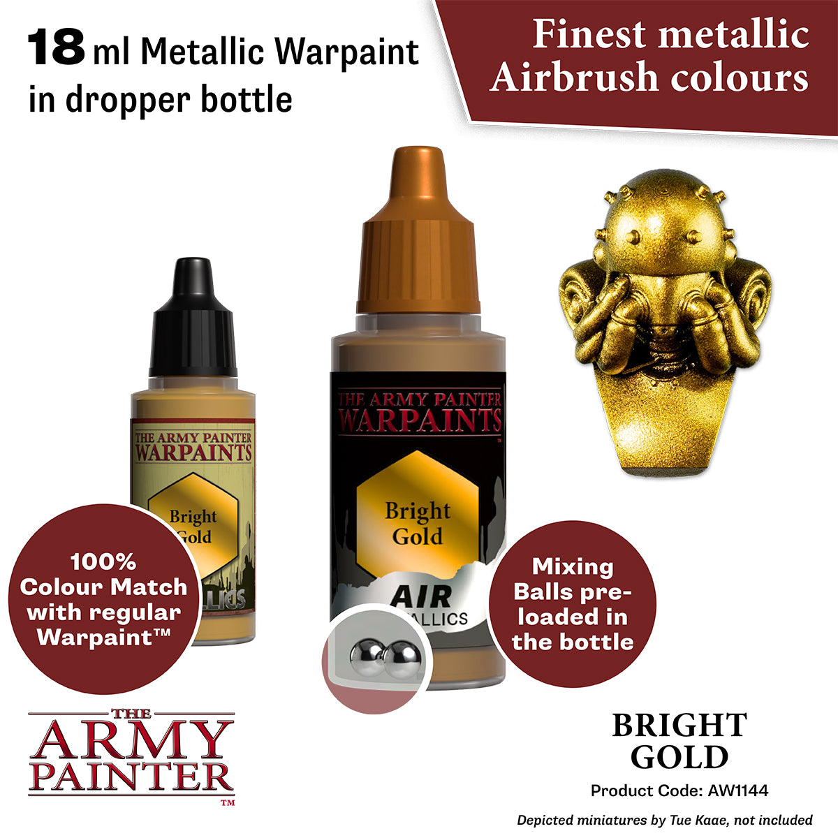 Warpaints Air  Metallics: Bright Gold