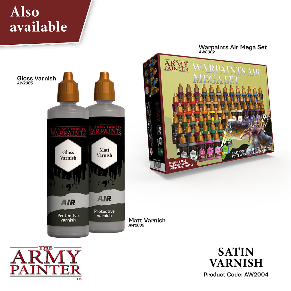 Warpaints Air: Aegis Suit Satin Varnish, 100 ml