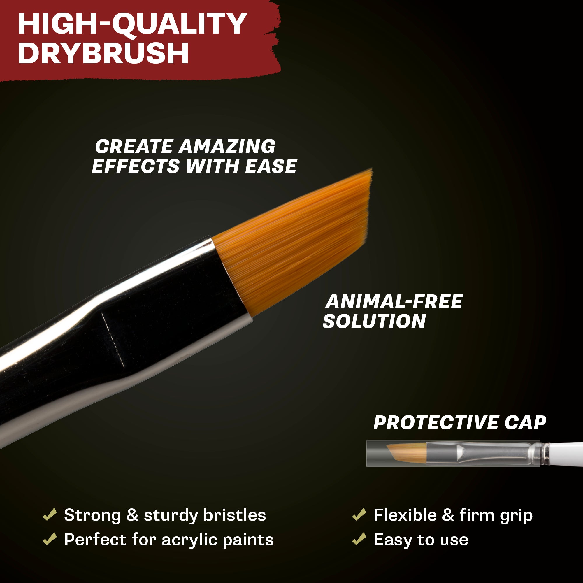 Wargamer Brush: Large Drybrush