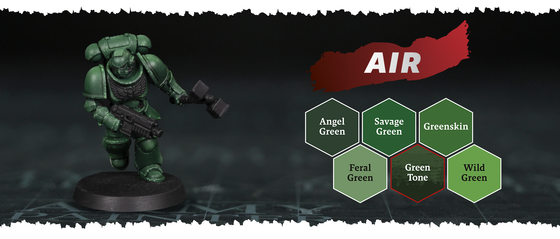 How to Paint Green with Warpaints Air