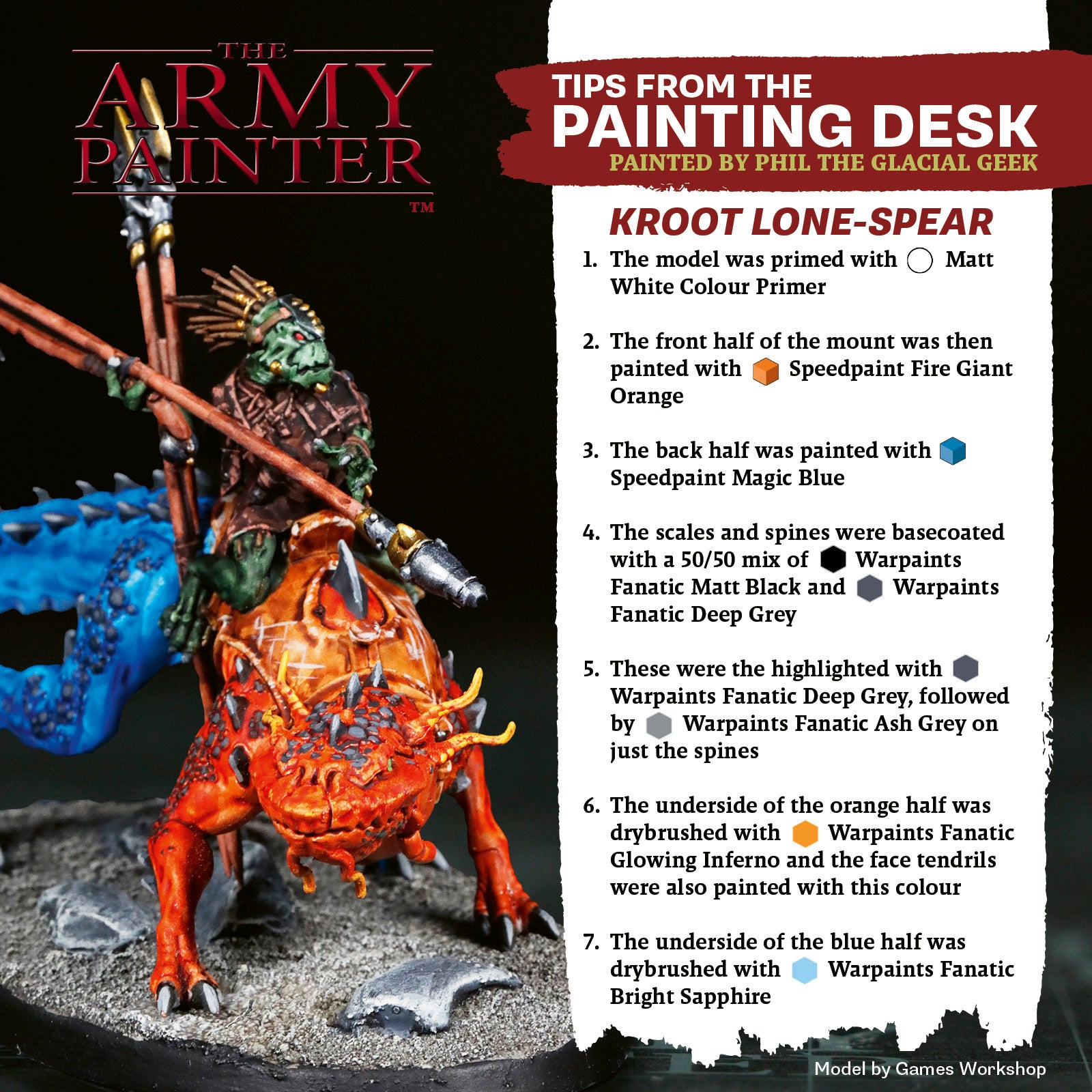Tips From the Painting Desk: Kroot Lone-Spear