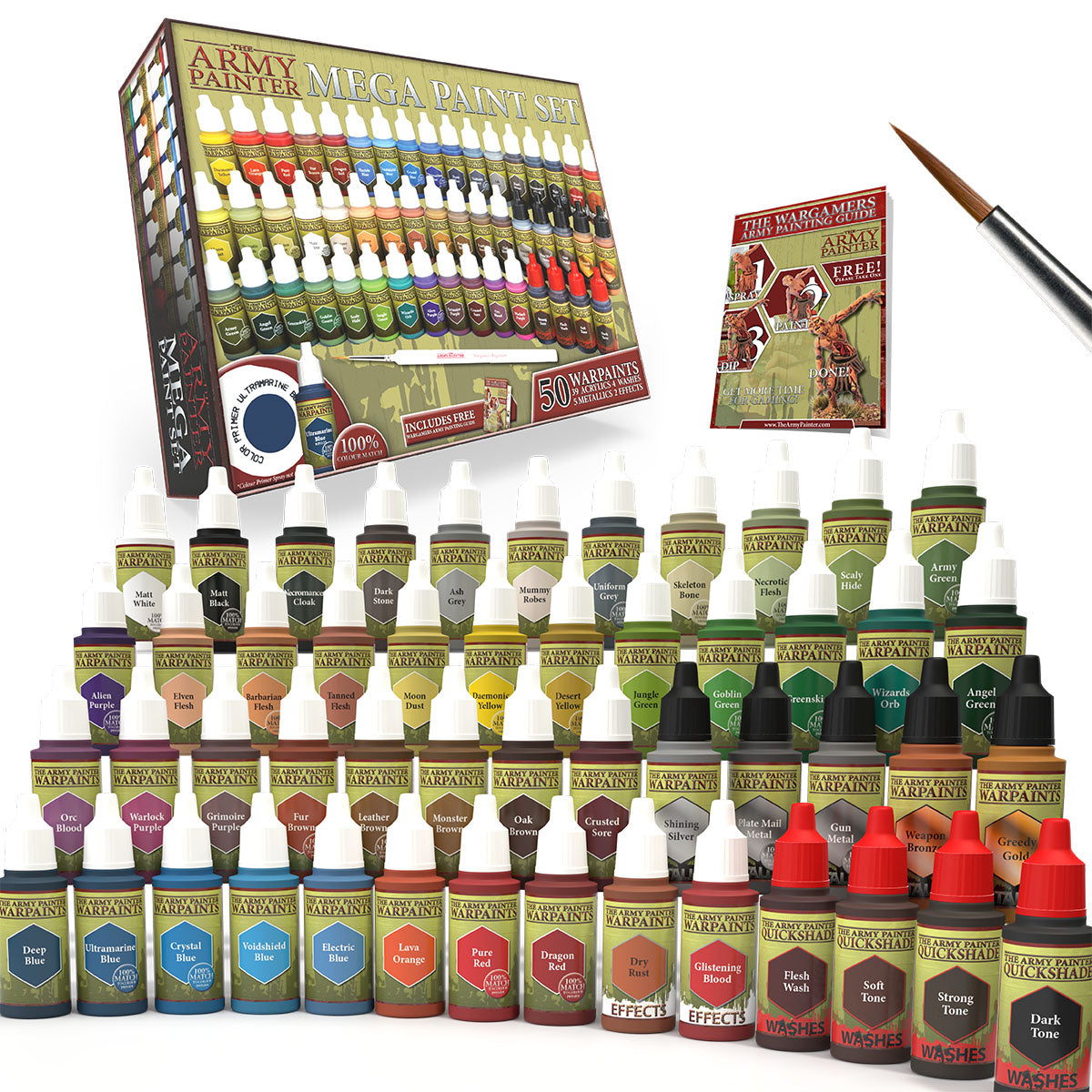 ダニエルジャービス様ARMY PAINTER MEGA PAINT SET50色 Amazon.com: The Army Painter Warpaints Fanatic Mega Set, 50