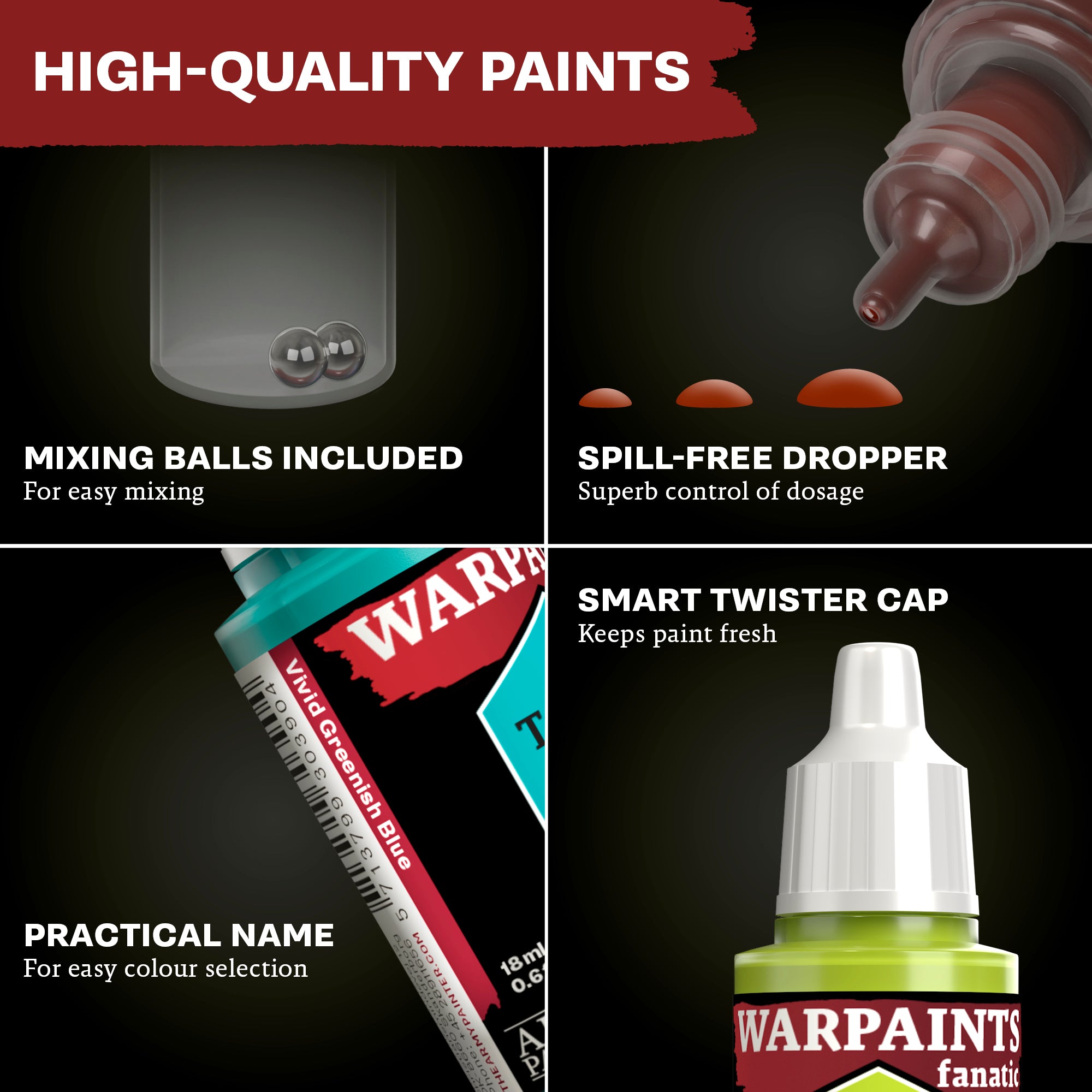 Warpaints Fanatic: Washes Paint Set - Combo
