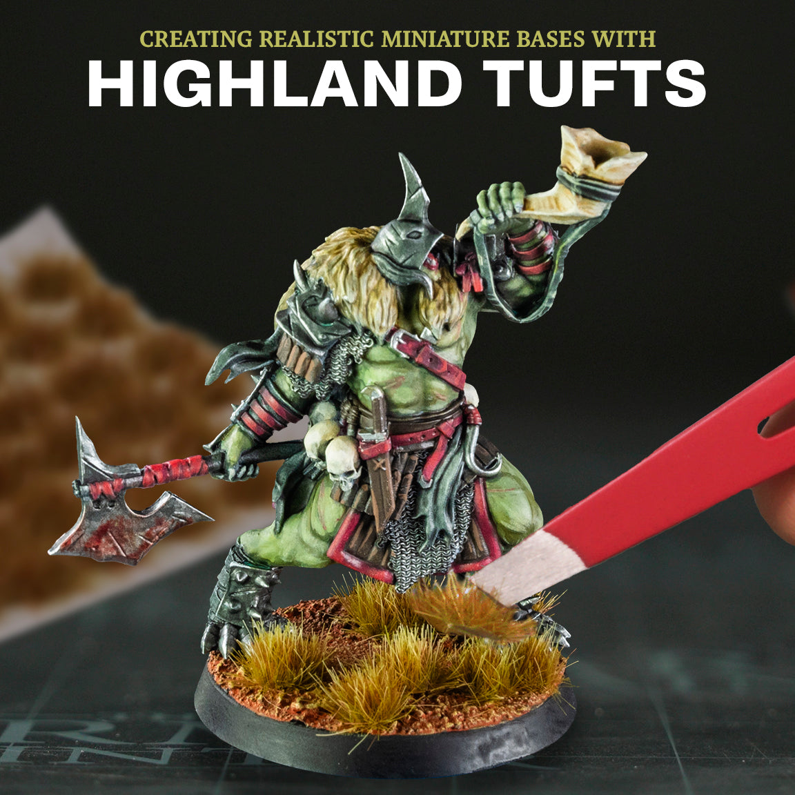 Creating Realistic Miniature Bases with Highland Tufts