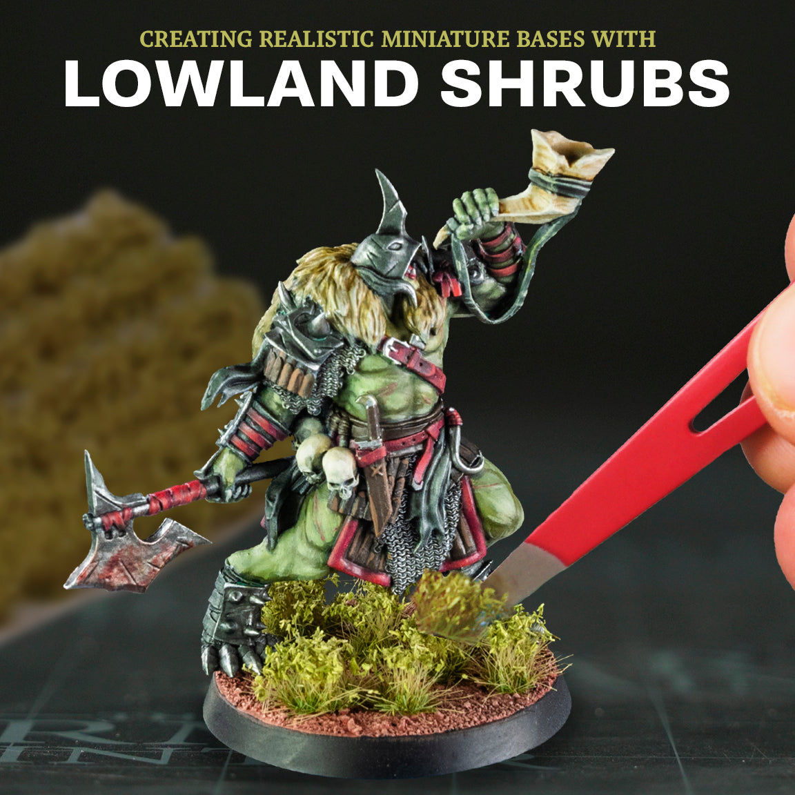 Creating Realistic Miniature Bases with Lowland Shrubs