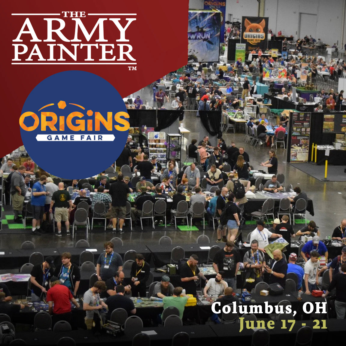 Visit The Army Painter at Origins Game Fair 2026