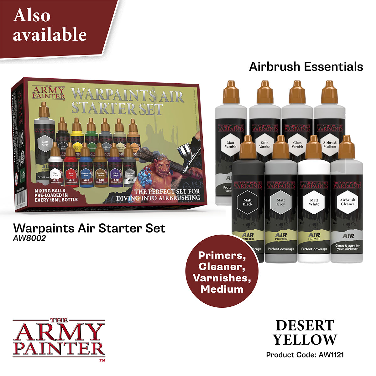 Army Painter Colour Primer - Desert Yellow - Gamer Oasis