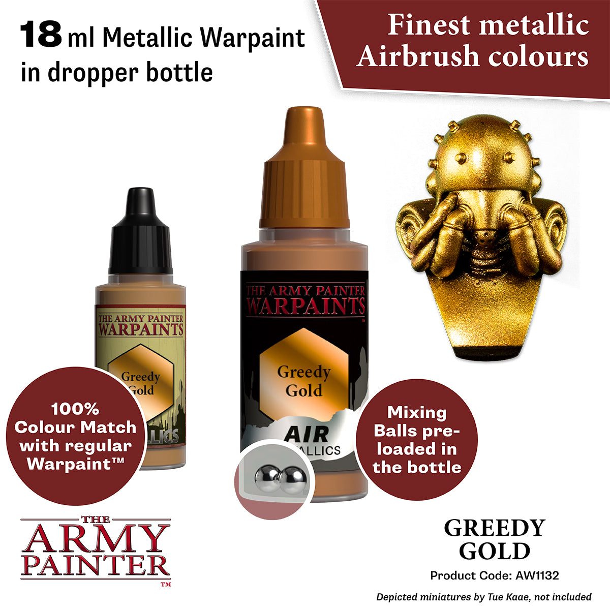 Warpaints Air Metallics: Greedy Gold