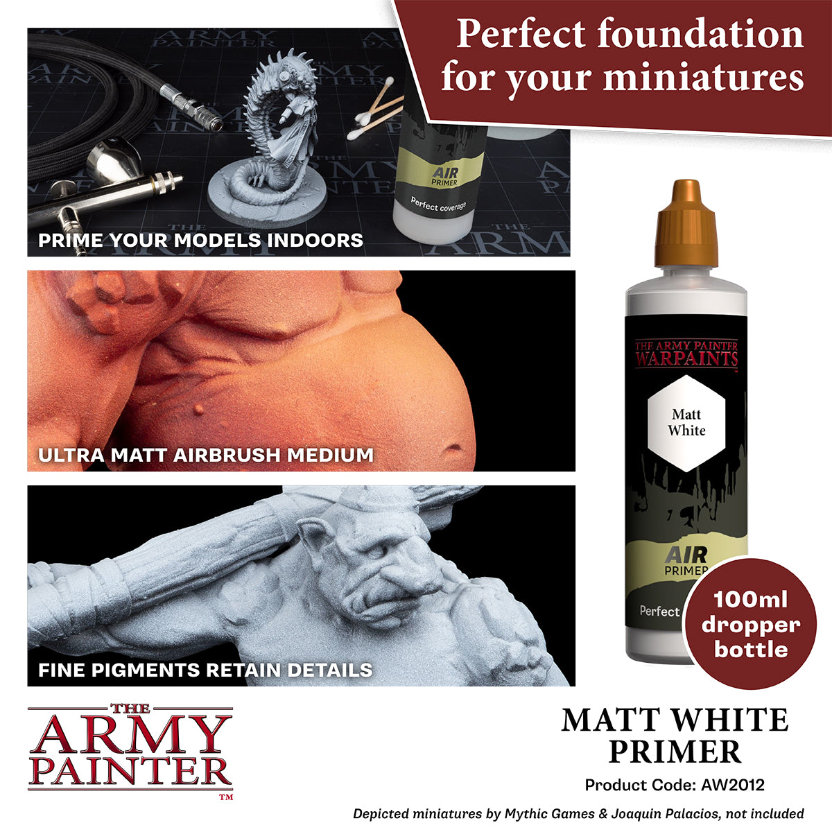Army Painter Primer: Air Primer White (100ml) (6