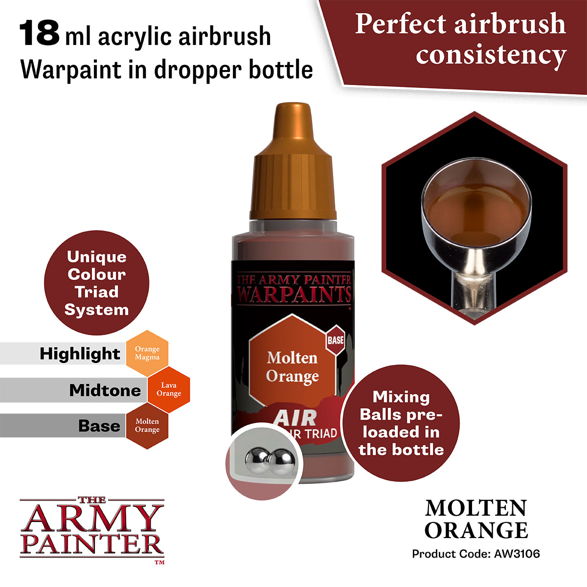 Warpaints Air: Molten Orange