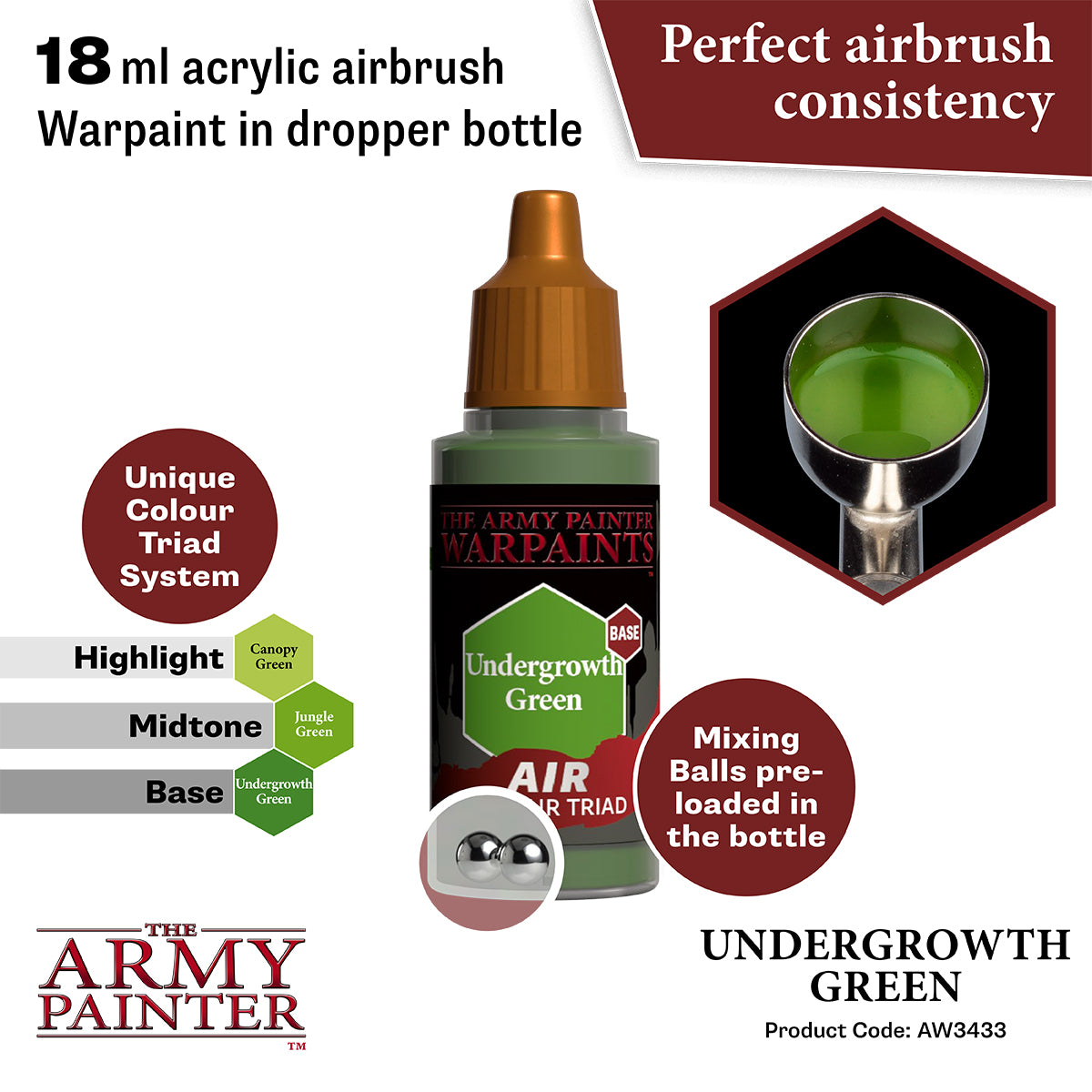 Warpaints Air: Undergrowth Green