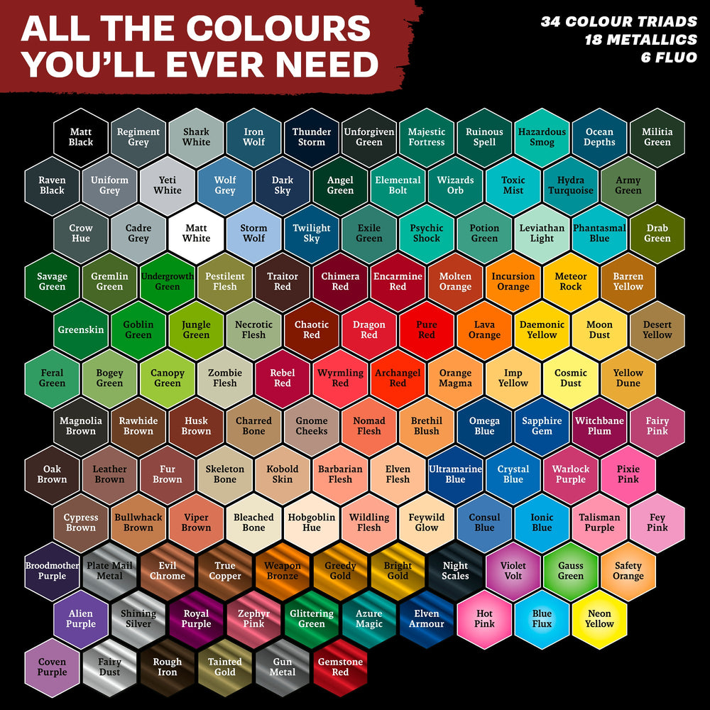Warpaints Air Complete Set: 126 airbrush colours - The Army Painter