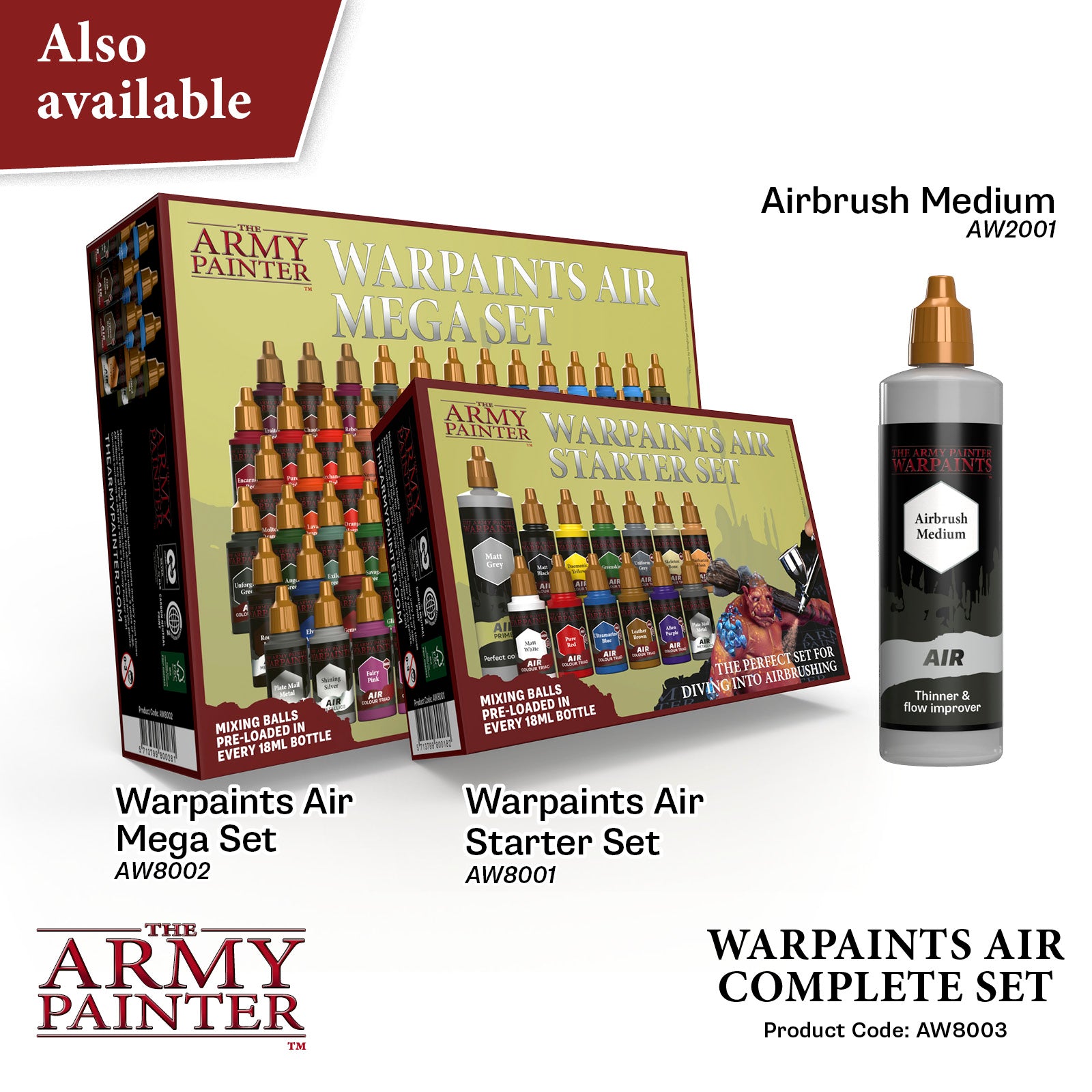 The Army Painter Warpaints Air Air Primer Matt White 18ml Acrylic Paint for  Airbrush, Wargaming and Modelling