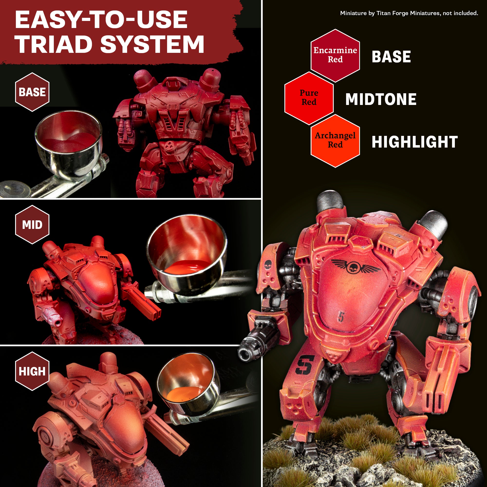 Airbrush Primary Bundle - Red