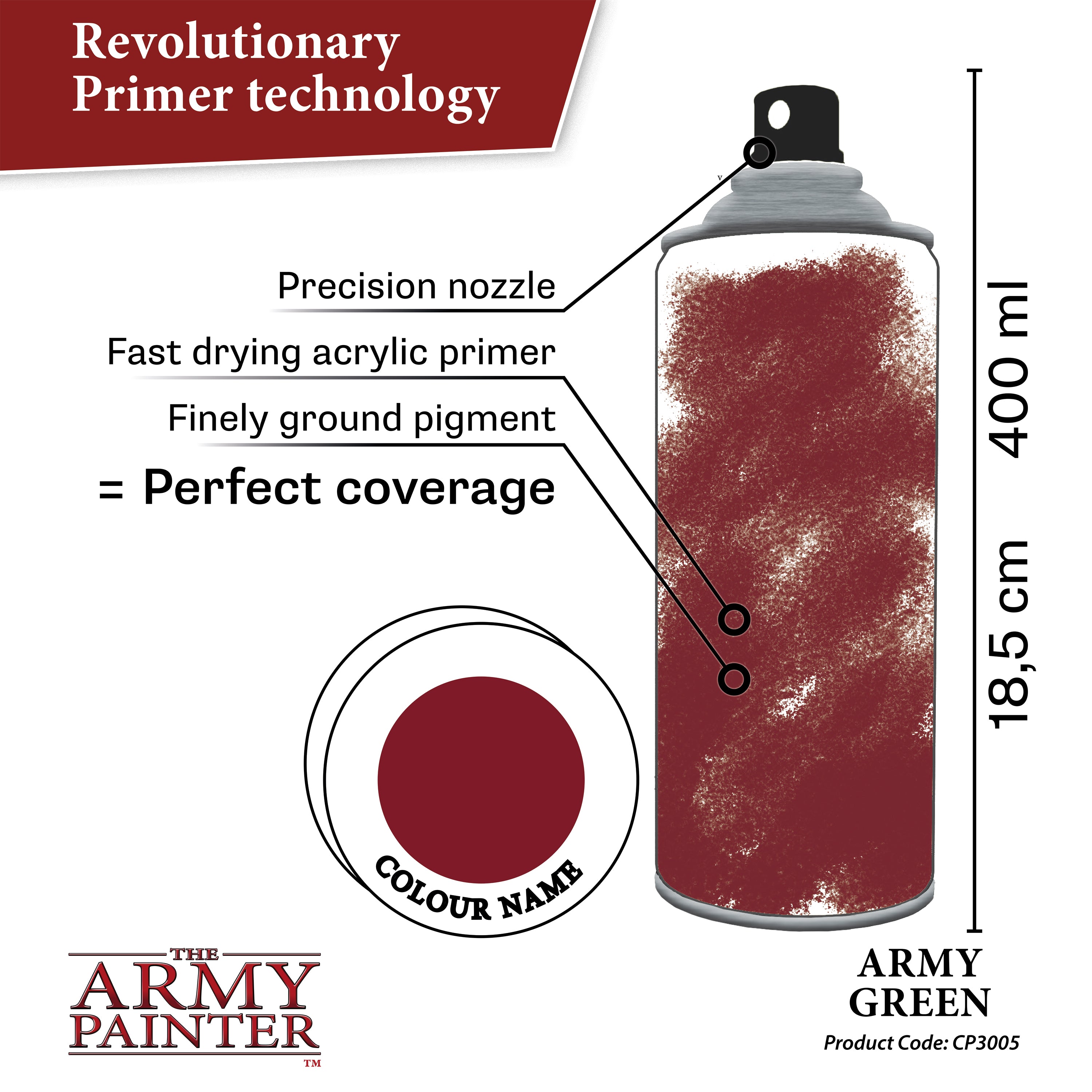 Army Painter  Army Painter Spray Primer - Army Green £11.88