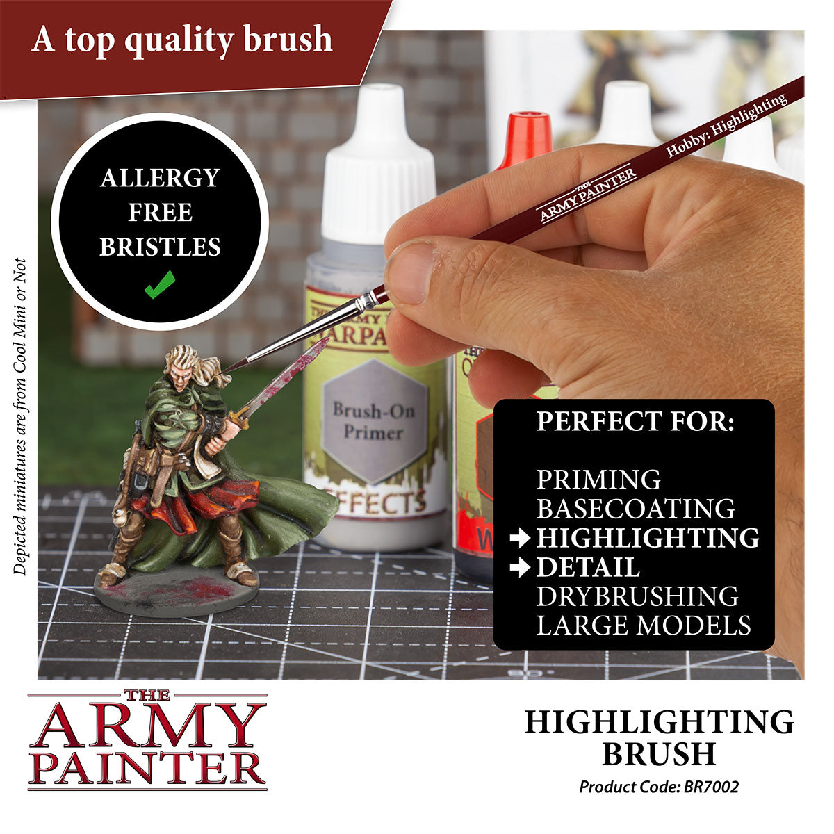 The Army Painter Miniatures Paint Set, 10 Model Paints with FREE  Highlighting Brush, 18ml/Bottle, Miniature Painting Kit, Non Toxic Acrylic  Paint Set