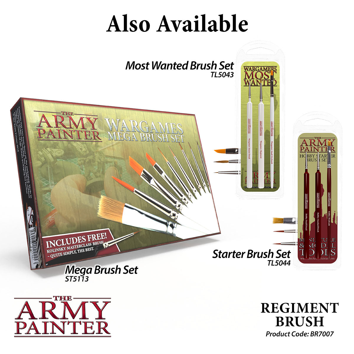 The Army Painter - Hobby and WarGamer Brushes - all brushes and