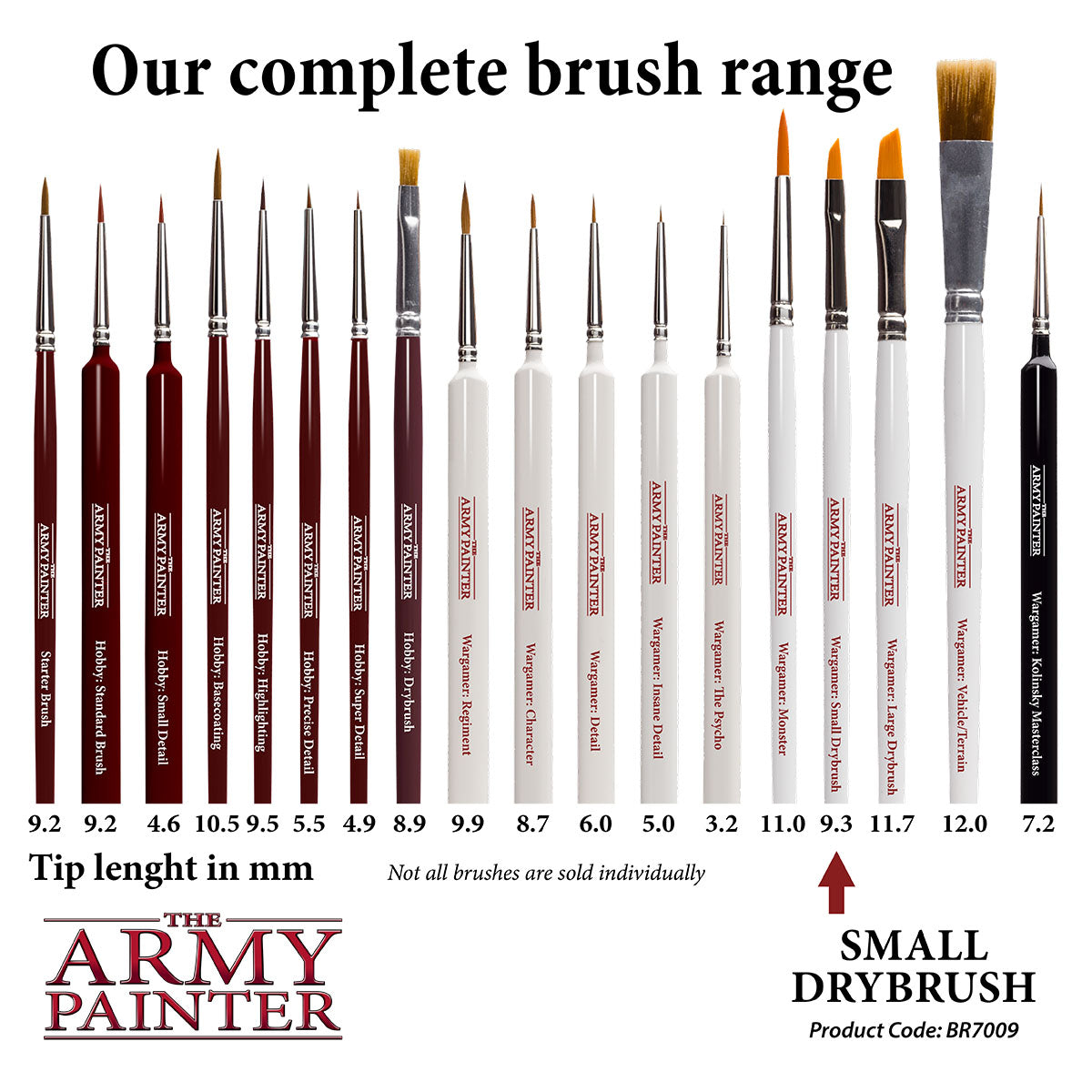 The Army Painter Wargamer: Small Drybrush - Hobby Miniature Model Paint  Brush with Synthetic Toray Hair - Model Brushes & Miniature Paint Brushes  for