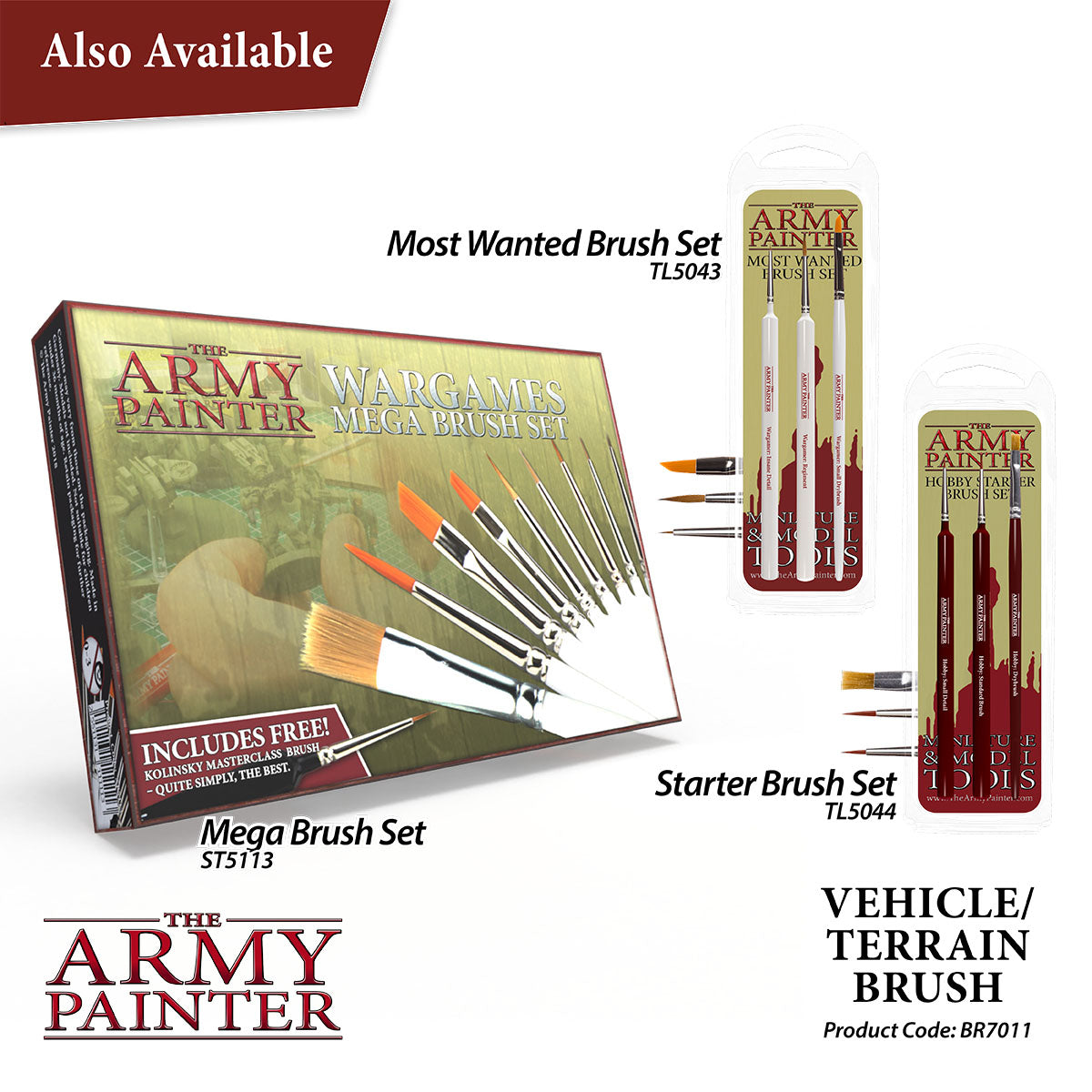 Army Painter - Wargamer Brush: Vehicle/Terrain