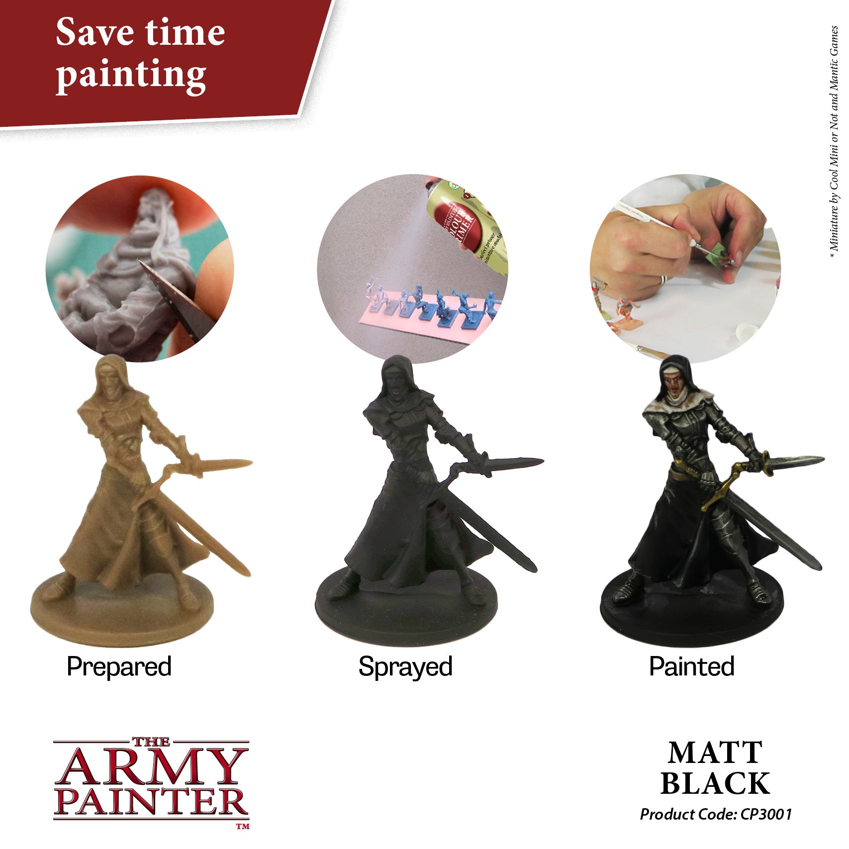 Army Painter Army Painter - Primer - Matt Black - Phoenix Fire Games