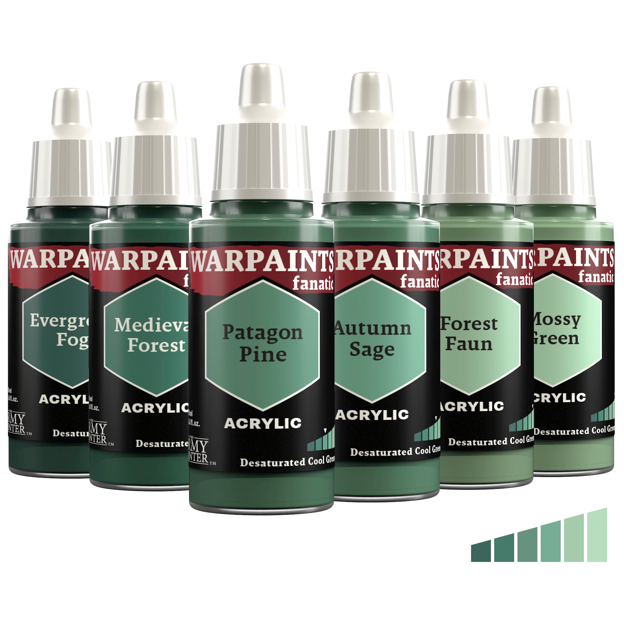 Flexible Triad: Desaturated Cool Greens
