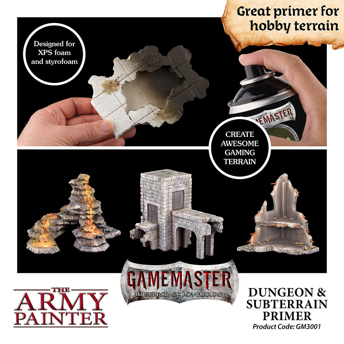  The Army Painter-Gamemaster Character Paint Set with 20  Warpaint 19x12 ml and 12 ml Brush-on Primer, 5 28mm Miniatures for  Miniature Wargaming, Acrylic Paint Set, Detail Paint Brush & Guide Book 