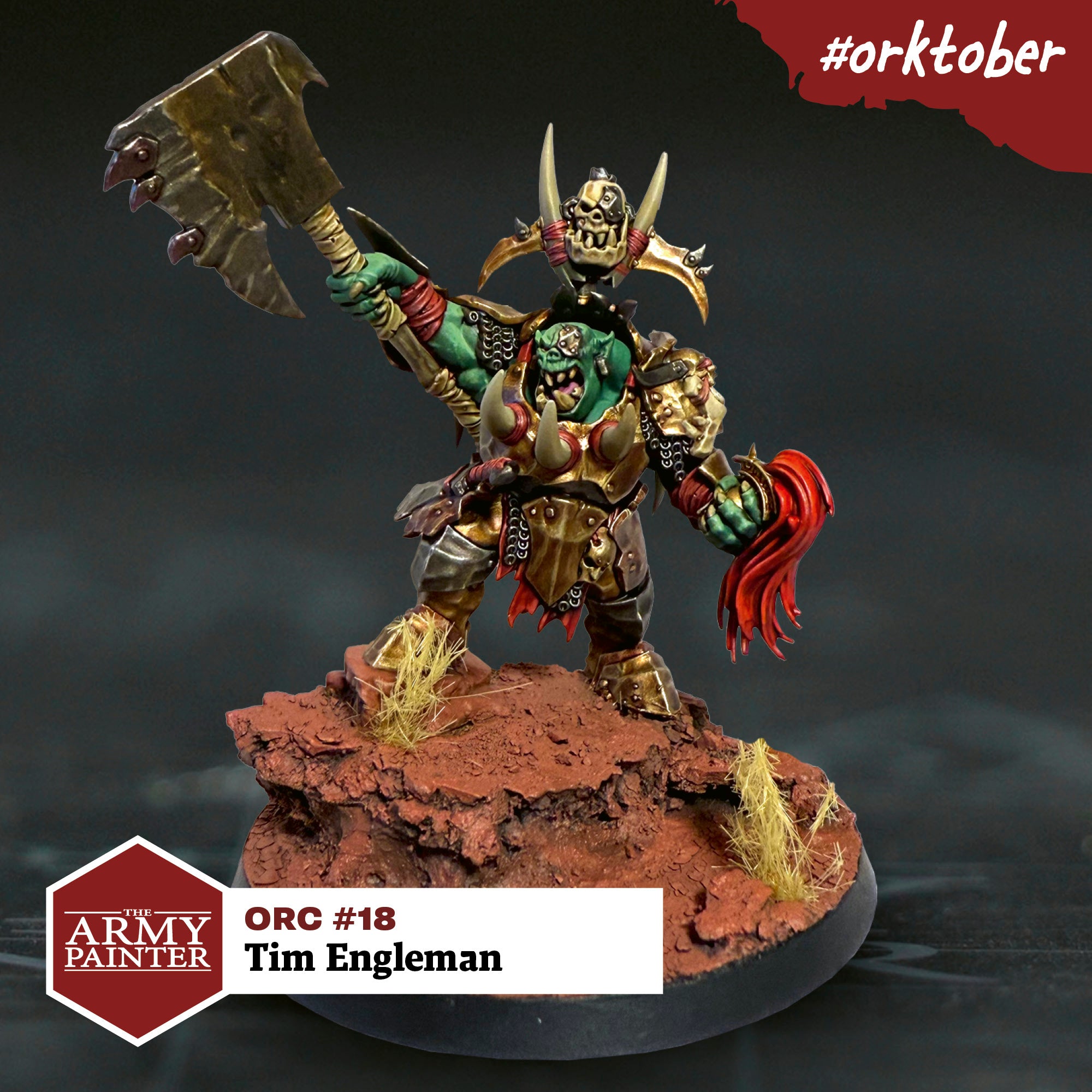 My Ironjawz needed a second foot Warboss, so I dug this one out of the vault. My Ironjawz are themed around reusing Stormcast armour, but only once they’ve beaten it into a suitably orky shape.