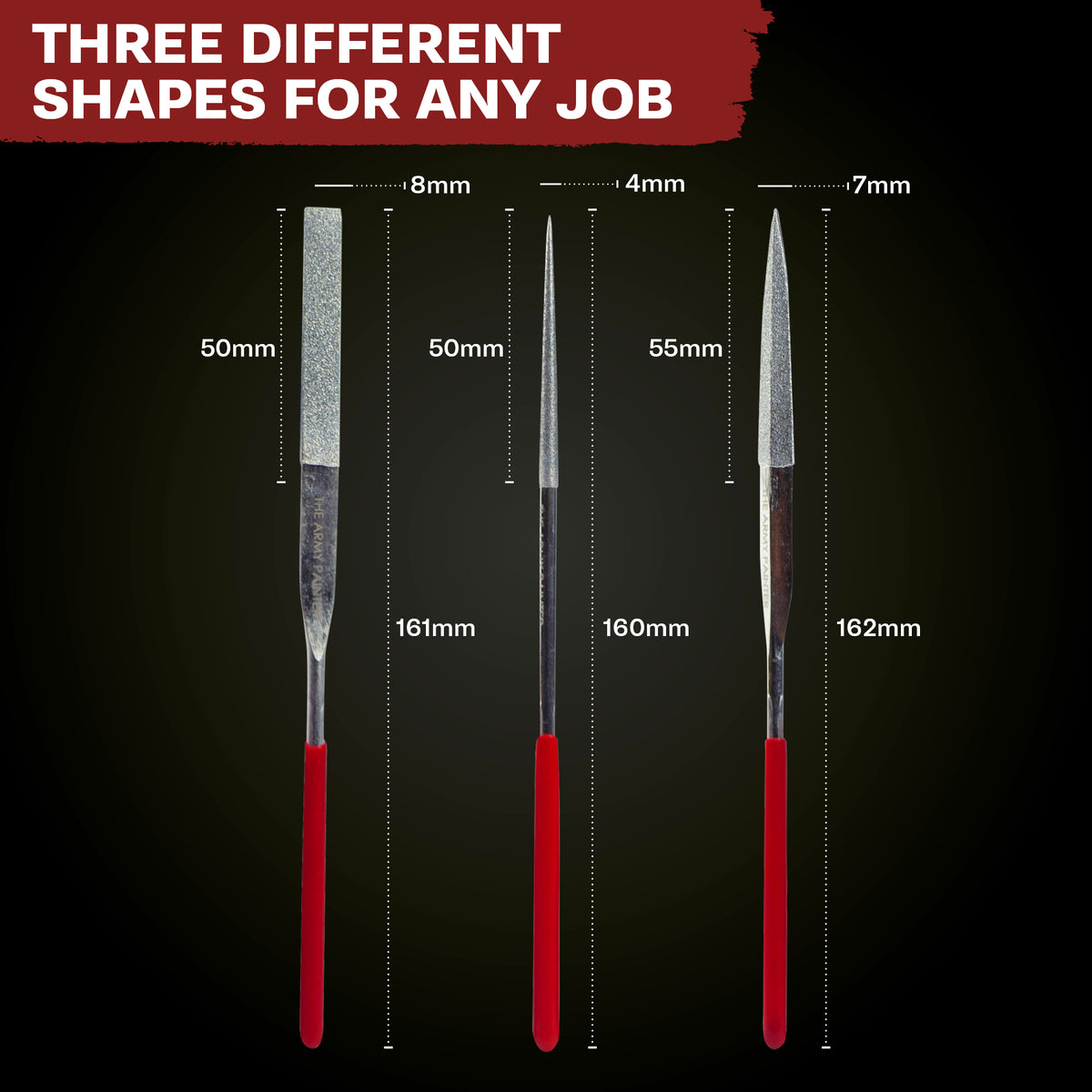Modelling Micro Steel File Set Miniature and Model Files