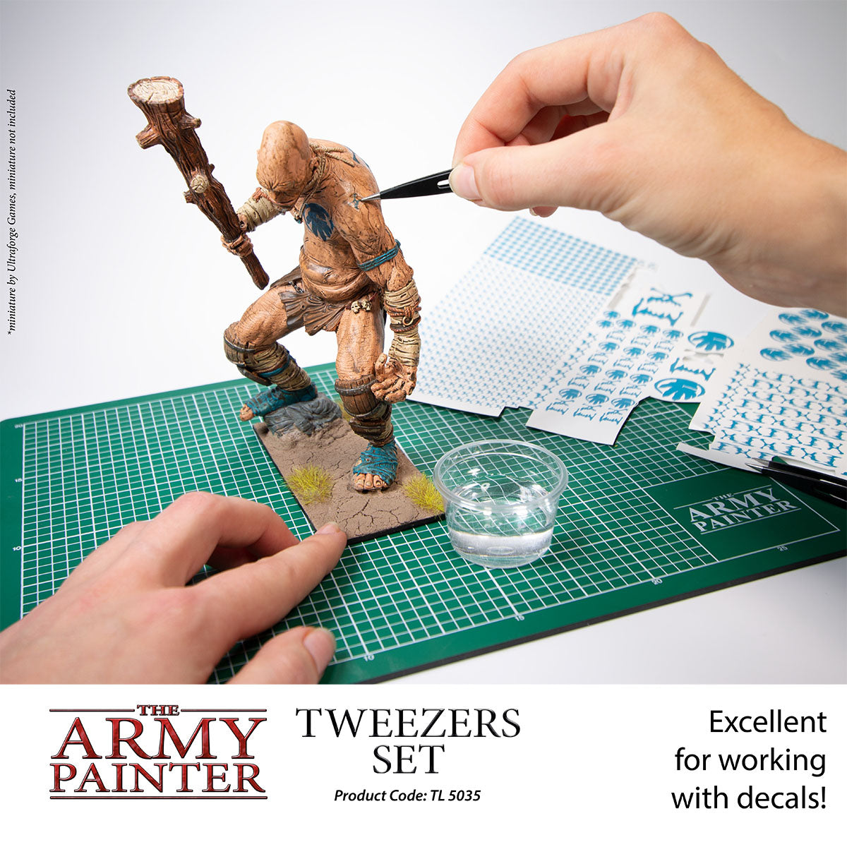 The Army Painter Tweezer - 2-Piece Precision Tweezers Set of Sharp Tweezers  Precision & Fine Pointed Tweezers for Assembling Miniatures- Small