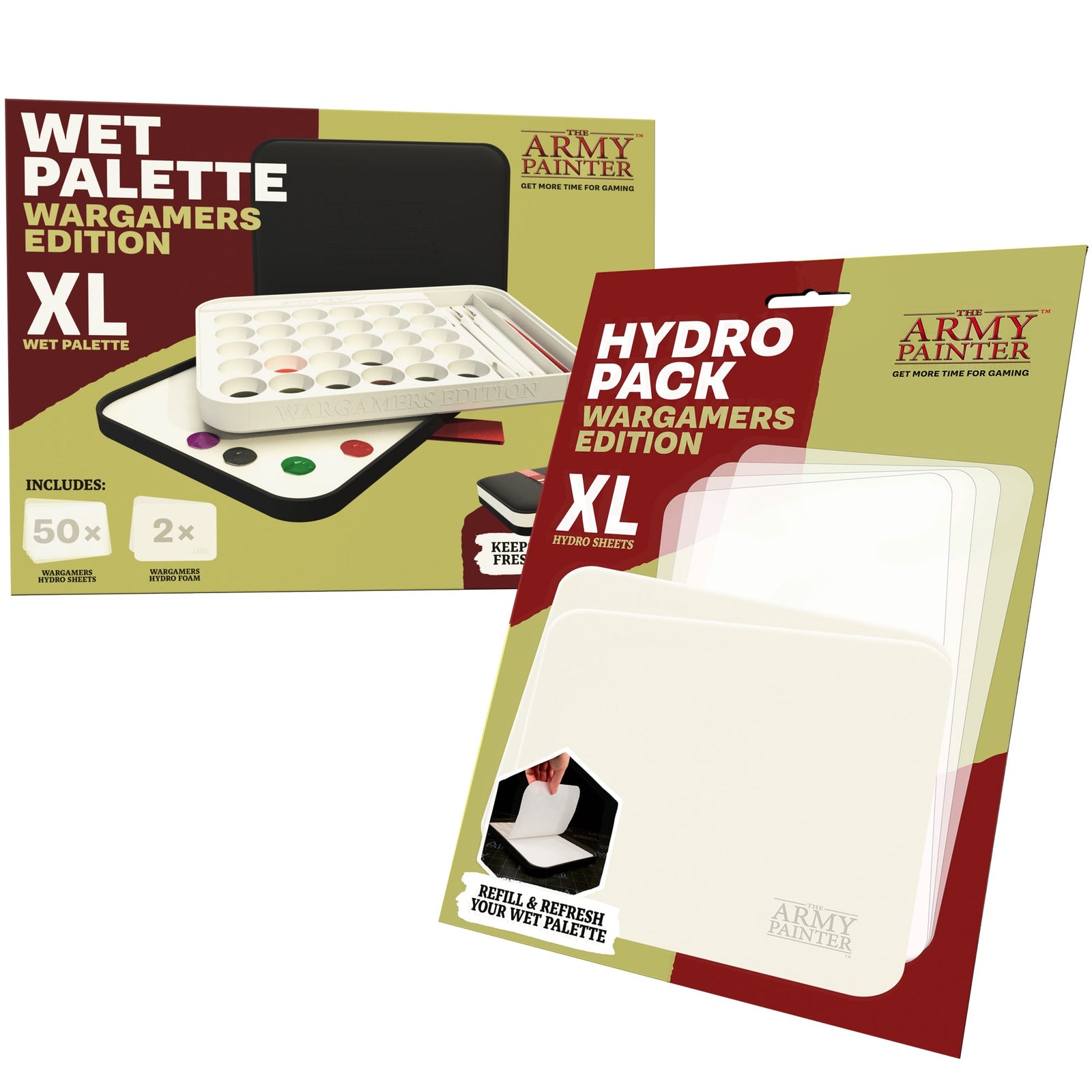 The Army Painter Wet Palette, Een Acrylverfpalet Voor Acrylverfset Inclusief 50 Hydrovellen, 2 Hydro Foams En Opslag Voor Miniatuurverfkwasten Voor Warhammer 40k en Dungeons Dragons