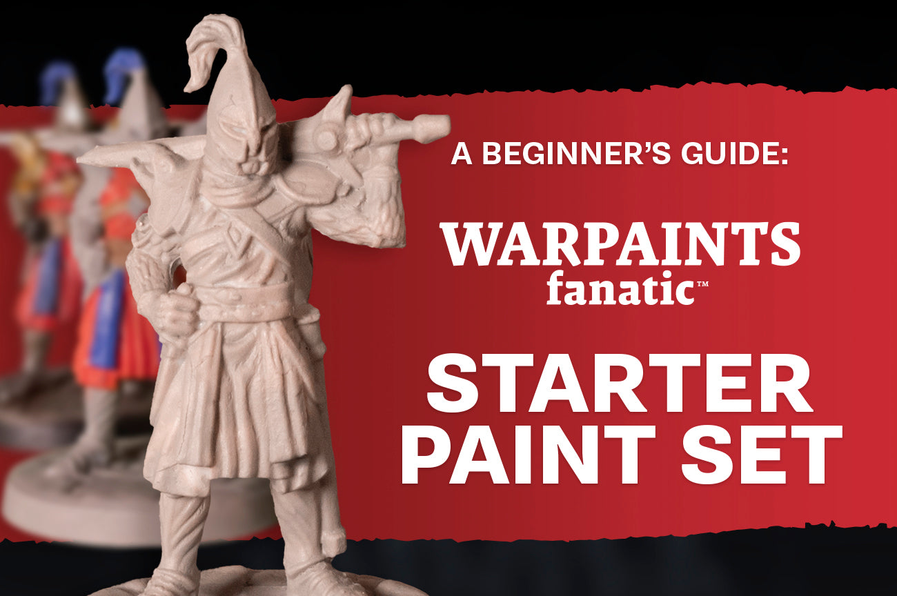 thumbnail interactive-video image 1 of The Army Painter Warpaints Fanatic Starter Paint Set – For Miniatures & Models 1 of 3