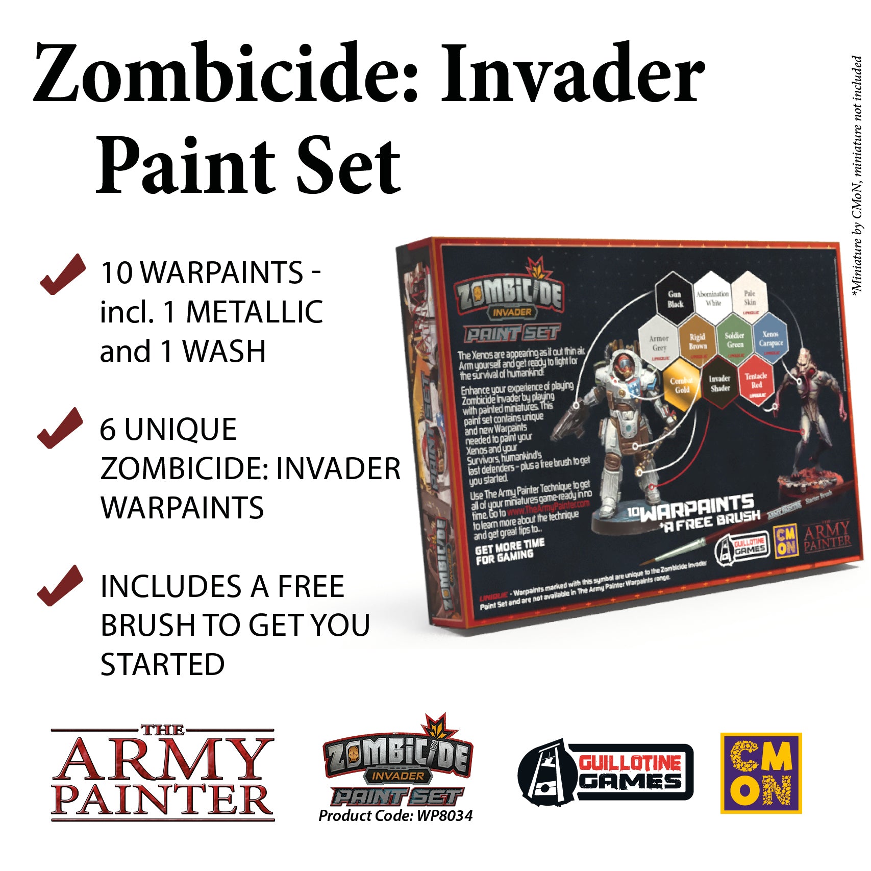 Army Painter: Zombicide - Black Plague Paint Set, Accessories